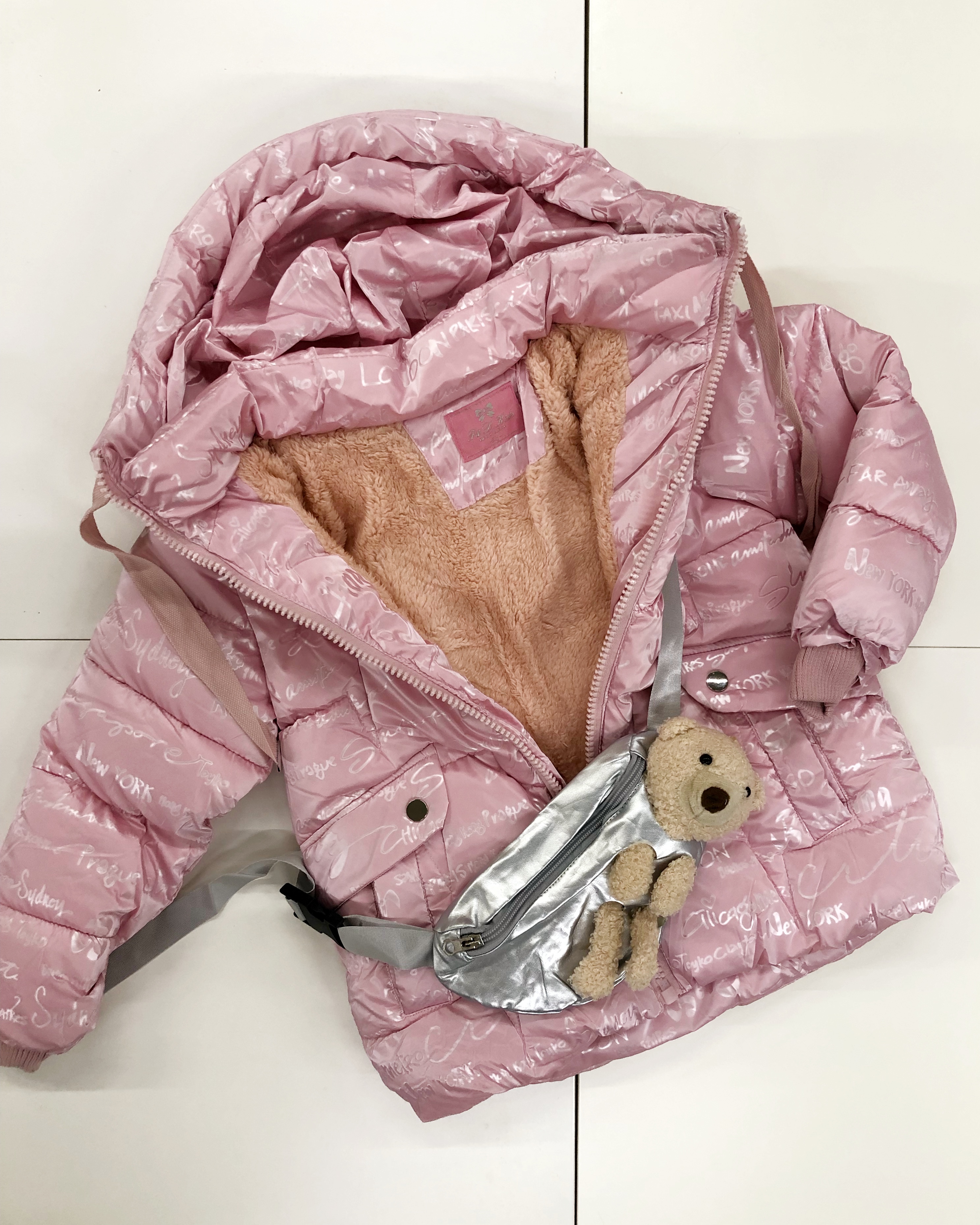 Zimná bunda s ľadvinkou, ružová (4r, 6r, 8r, 10r, 12r)