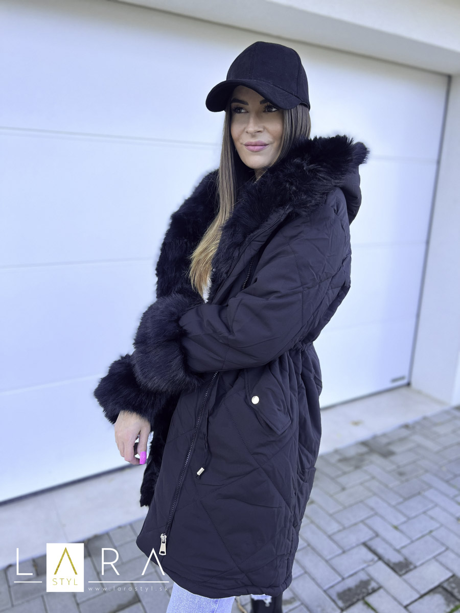 Zimná bunda ELISE, čierna