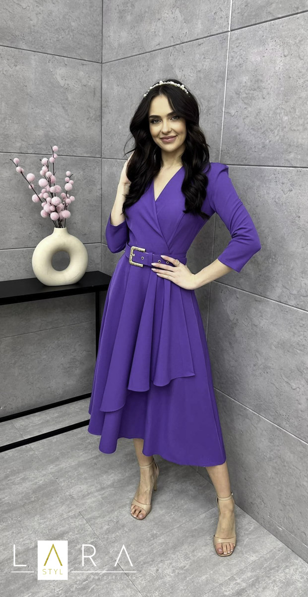 Elegantné šaty MARSYLIA, fialové