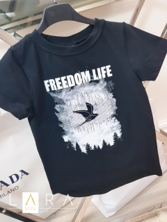 Tričko Freedom Life, čierne (104/110, 116/122)
