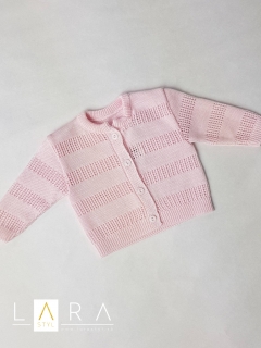 Pletený svetrík, ružový (56,62)